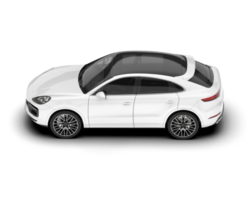 Weiß suv auf transparent Hintergrund. 3d Rendern - - Illustration png