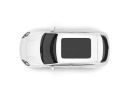 blanco suv en transparente antecedentes. 3d representación - ilustración png