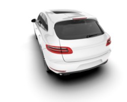 blanco suv en transparente antecedentes. 3d representación - ilustración png