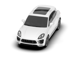 branco suv em transparente fundo. 3d Renderização - ilustração png