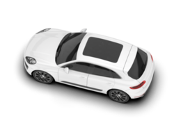 blanco suv en transparente antecedentes. 3d representación - ilustración png