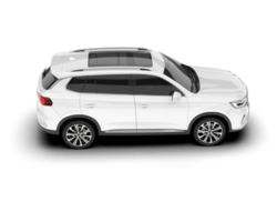 vit sUV på transparent bakgrund. 3d tolkning - illustration png