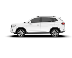 vit sUV på transparent bakgrund. 3d tolkning - illustration png