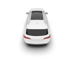 White SUV on transparent background. 3d rendering - illustration png