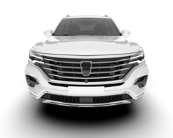 blanco suv en transparente antecedentes. 3d representación - ilustración png