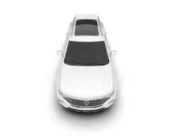 blanco suv en transparente antecedentes. 3d representación - ilustración png