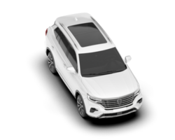 blanc suv sur transparent Contexte. 3d le rendu - illustration png