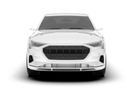 vit sUV på transparent bakgrund. 3d tolkning - illustration png