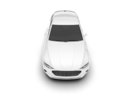 White SUV on transparent background. 3d rendering - illustration png