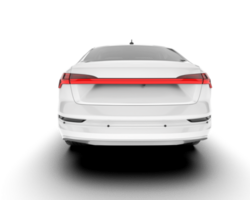 White SUV on transparent background. 3d rendering - illustration png