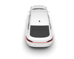 White SUV on transparent background. 3d rendering - illustration png