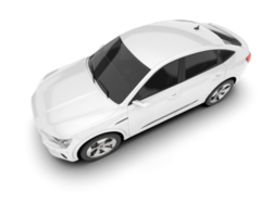 blanco suv en transparente antecedentes. 3d representación - ilustración png