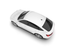 White SUV on transparent background. 3d rendering - illustration png