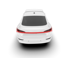 White SUV on transparent background. 3d rendering - illustration png