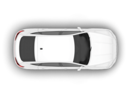 White SUV on transparent background. 3d rendering - illustration png