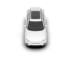 Weiß suv auf transparent Hintergrund. 3d Rendern - - Illustration png