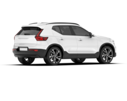 vit sUV på transparent bakgrund. 3d tolkning - illustration png