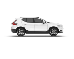 vit sUV på transparent bakgrund. 3d tolkning - illustration png