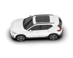 Weiß suv auf transparent Hintergrund. 3d Rendern - - Illustration png