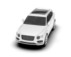 blanc suv sur transparent Contexte. 3d le rendu - illustration png