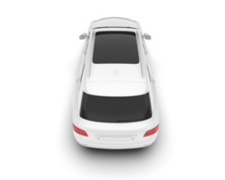 White SUV on transparent background. 3d rendering - illustration png