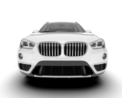 Weiß suv auf transparent Hintergrund. 3d Rendern - - Illustration png