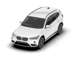 vit sUV på transparent bakgrund. 3d tolkning - illustration png