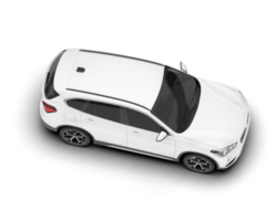 Weiß suv auf transparent Hintergrund. 3d Rendern - - Illustration png