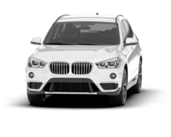 vit sUV på transparent bakgrund. 3d tolkning - illustration png