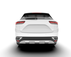 blanco suv en transparente antecedentes. 3d representación - ilustración png