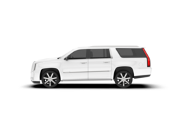 Weiß suv auf transparent Hintergrund. 3d Rendern - - Illustration png