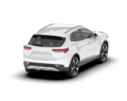 Weiß suv auf transparent Hintergrund. 3d Rendern - - Illustration png