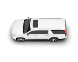 wit suv Aan transparant achtergrond. 3d renderen - illustratie png