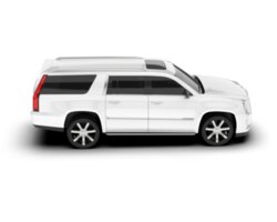 Weiß suv auf transparent Hintergrund. 3d Rendern - - Illustration png