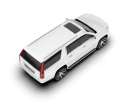 blanc suv sur transparent Contexte. 3d le rendu - illustration png