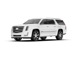 blanc suv sur transparent Contexte. 3d le rendu - illustration png