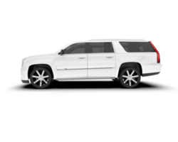 vit sUV på transparent bakgrund. 3d tolkning - illustration png