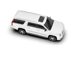 vit sUV på transparent bakgrund. 3d tolkning - illustration png