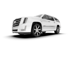 Weiß suv auf transparent Hintergrund. 3d Rendern - - Illustration png