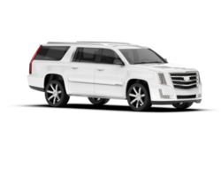 vit sUV på transparent bakgrund. 3d tolkning - illustration png