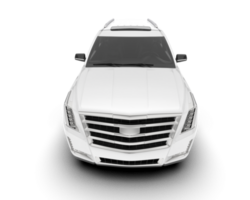 vit sUV på transparent bakgrund. 3d tolkning - illustration png