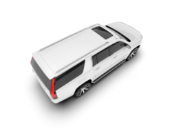 wit suv Aan transparant achtergrond. 3d renderen - illustratie png