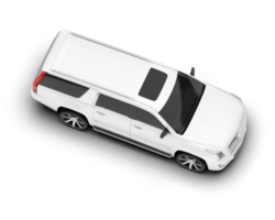 blanco suv en transparente antecedentes. 3d representación - ilustración png