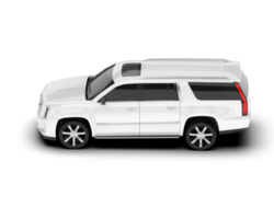 vit sUV på transparent bakgrund. 3d tolkning - illustration png