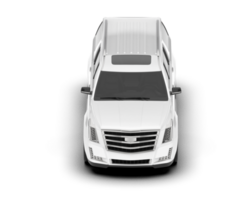 blanco suv en transparente antecedentes. 3d representación - ilustración png