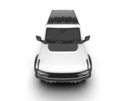 blanco suv en transparente antecedentes. 3d representación - ilustración png