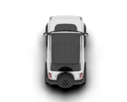 White SUV on transparent background. 3d rendering - illustration png