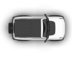 vit sUV på transparent bakgrund. 3d tolkning - illustration png