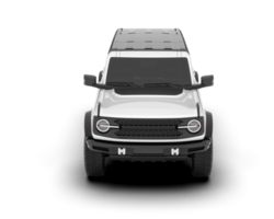 blanco suv en transparente antecedentes. 3d representación - ilustración png