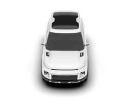 blanco suv en transparente antecedentes. 3d representación - ilustración png